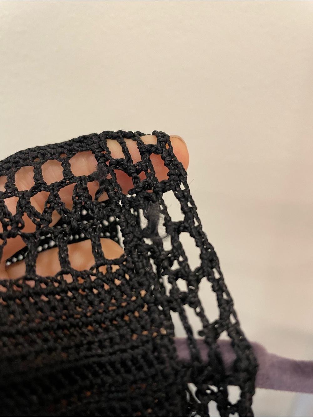 ABS Allen Schwartz Black Crochet Midi Dress - Picture 7 of 7